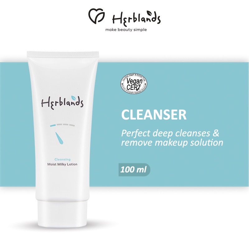 [Cleanser] HerbaLine Purifying Milky Lotion (100ml) Shopee Malaysia