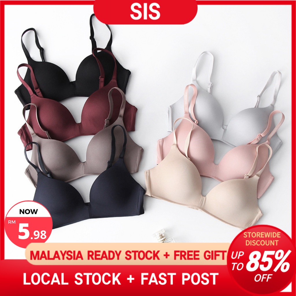 🎇HOT🎇 SIS Seamless Bras for Women Wire Free Brassiere A B Cup Underwear  Women Bra Lingerie (B001)