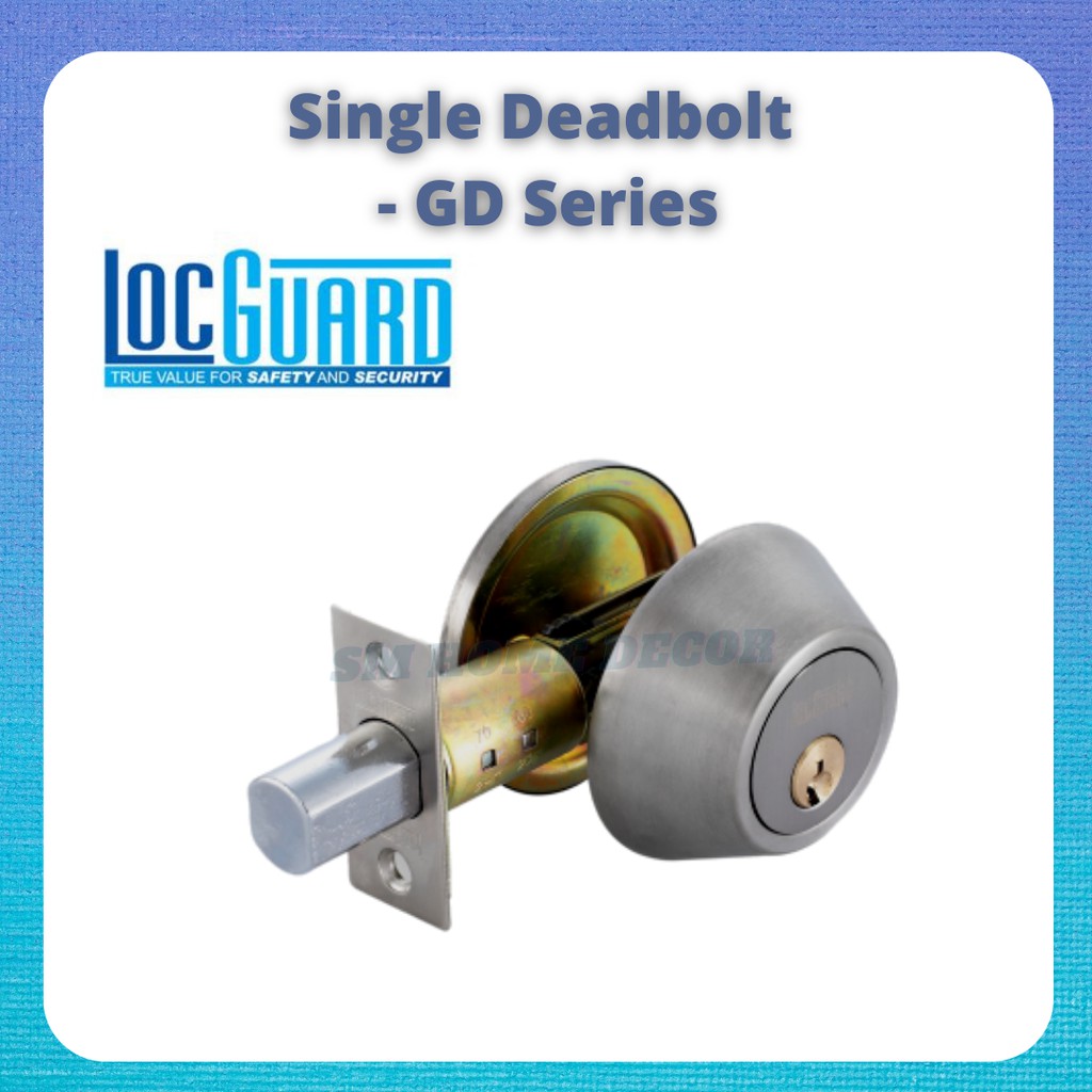Locguard Single Deadbolt-GD Series(SILVER) | Shopee Malaysia