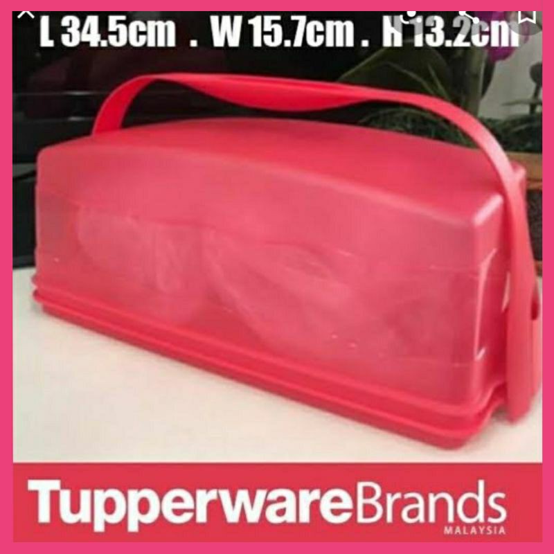 Tupperware Rectangular Cake Taker 4L with handle (1pc) Shopee Malaysia
