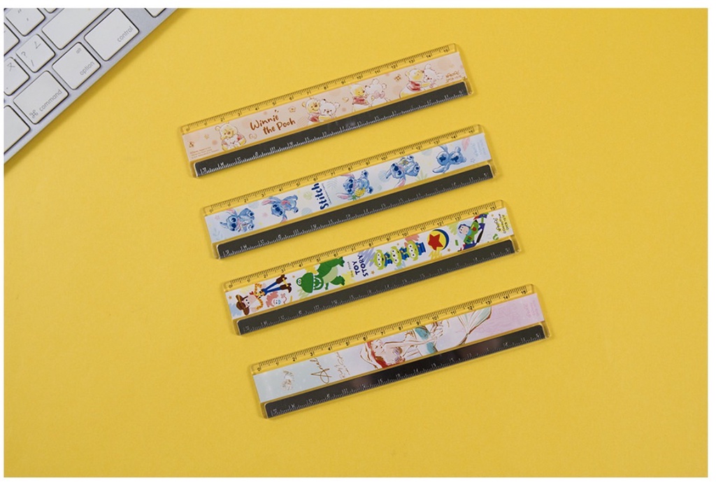 Disney Iron Edge Ruler 15cm The Little Mermaid Pooh 15cm Stitch Toy ...