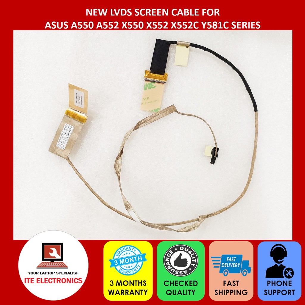 Câble Vidéo LVDS Pour ASUS X541UV, X550 Et Séries Similaires - Nappe écran LCD