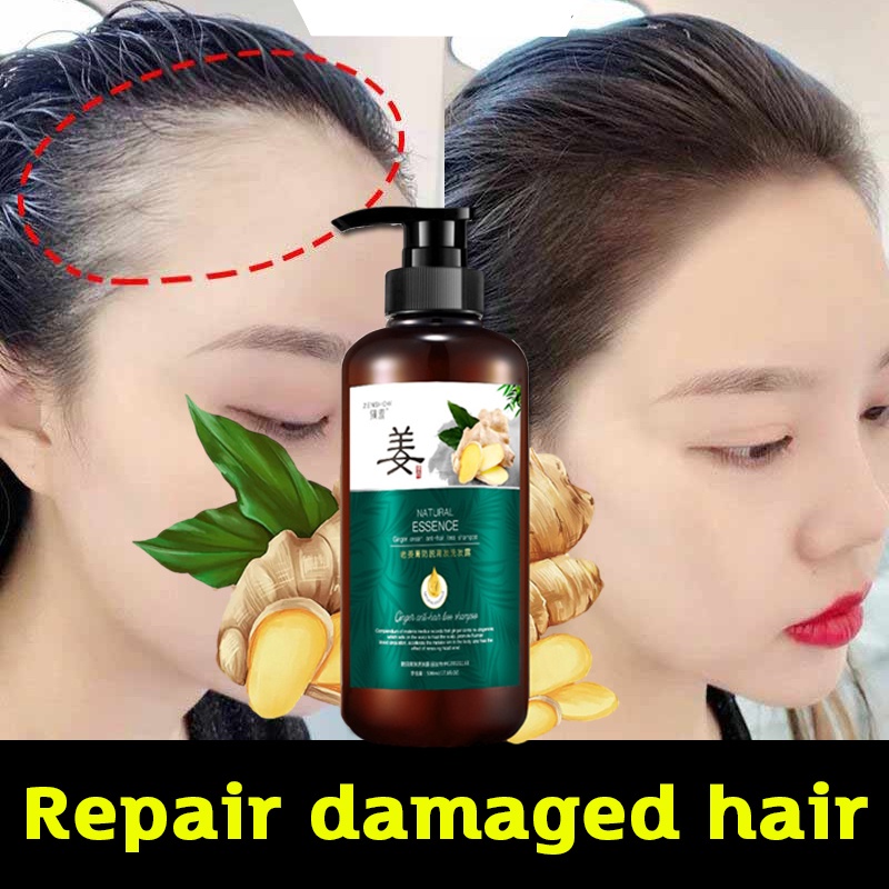 Ginger Shampoo Conditioner Natural Hair Grower Shampoo Treatment Scalp ...