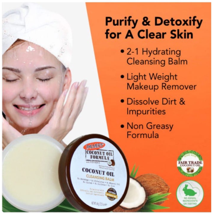 PALMER’S Coconut Oil Formula with Vitamin E Coconut Oil Cleansing Balm ...