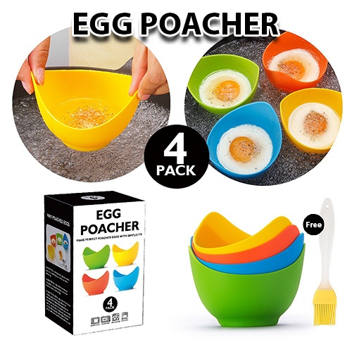 Fda High Temperature Resistant Silicone Egg Steamer Non Stick Egg Cooker Silicone Egg Cooker 5475