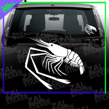 * STICKER KERETA JENGGO UDANG GALAH PANCING FISHING JDM MYVI AXIA ALZA ...