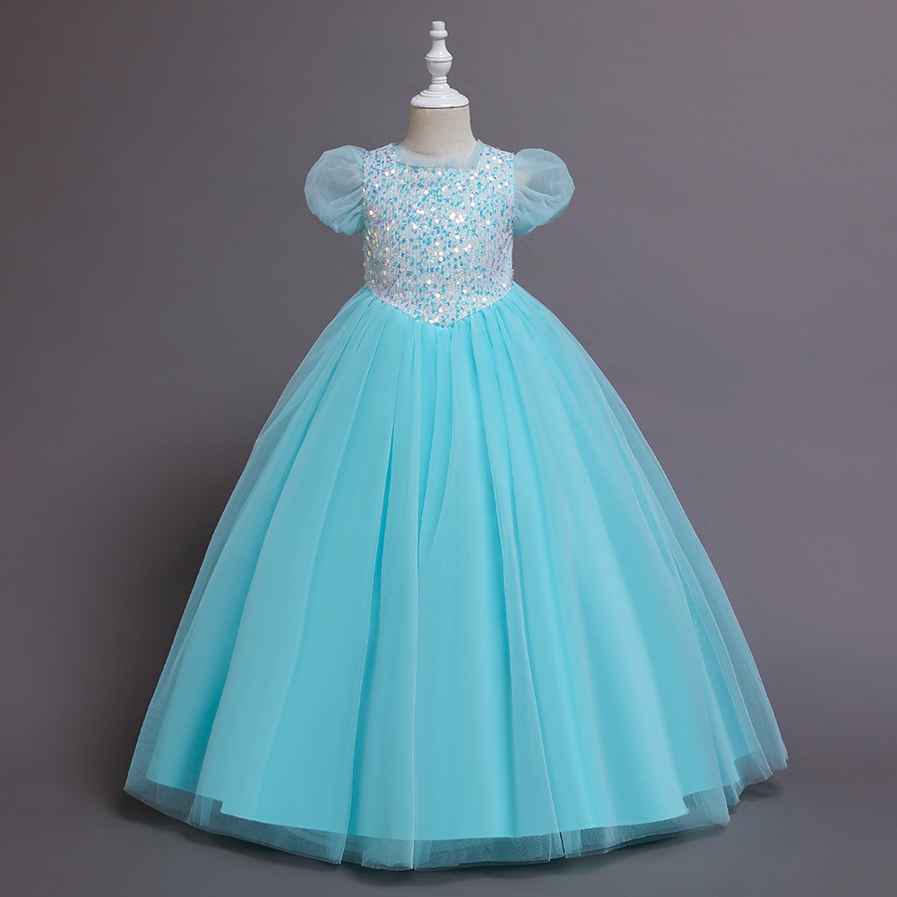 New Year Dress Girls Party Wedding Lace Embroidery Princess Dresses for  Girls Long Formal Prom Dress Girls Costume | Shopee Malaysia
