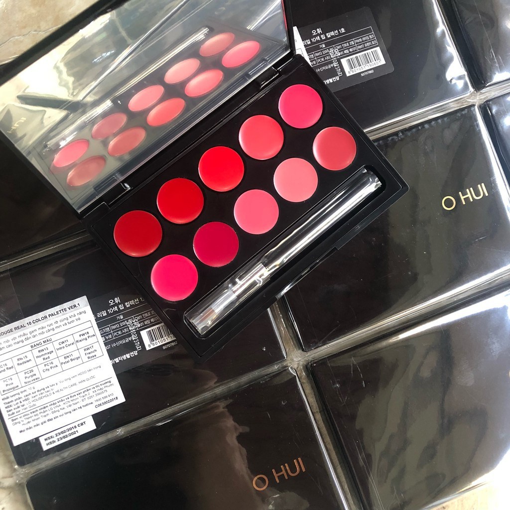 [Auth] Ohui premium 10color lipstick board Shopee Malaysia