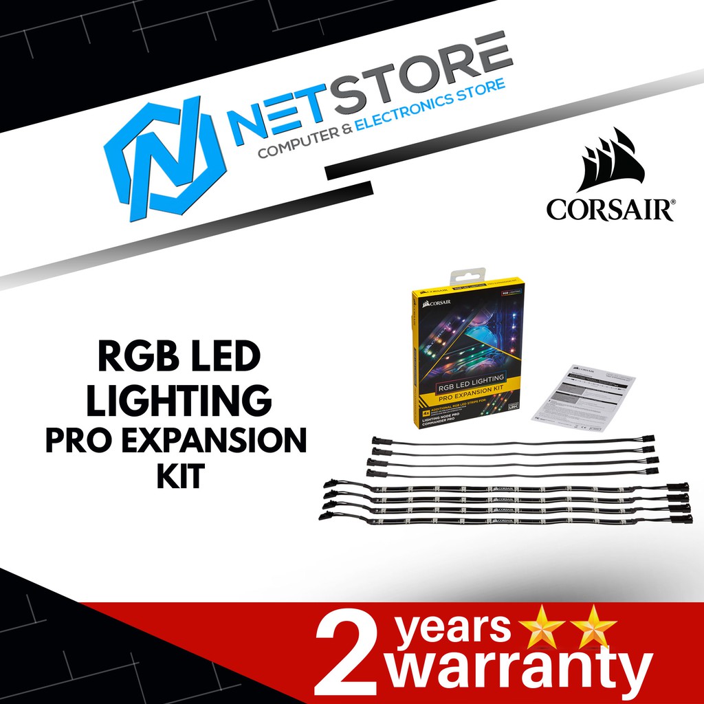 CORSAIR CL-8930002 RGB LED Lighting PRO Expansion Kit 