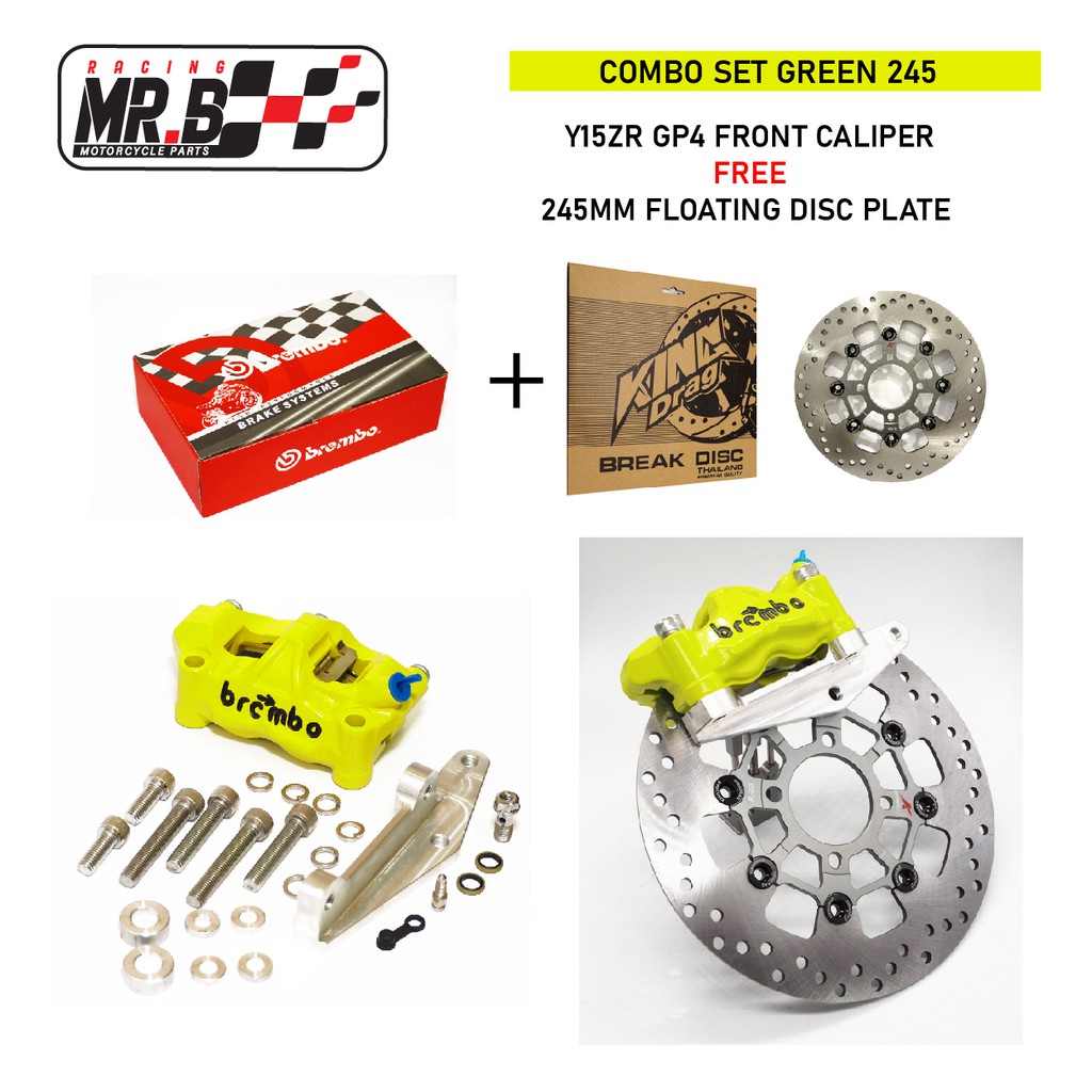 BREMBO GP4 CALIPER Y15 Y15ZR DEPAN BELAKANG FRONT & REAR IMPORT