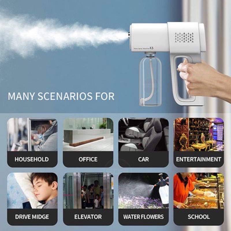 Nano Gun K5 Nano Spray Gun Air Purifier Disinfection Spray Portable