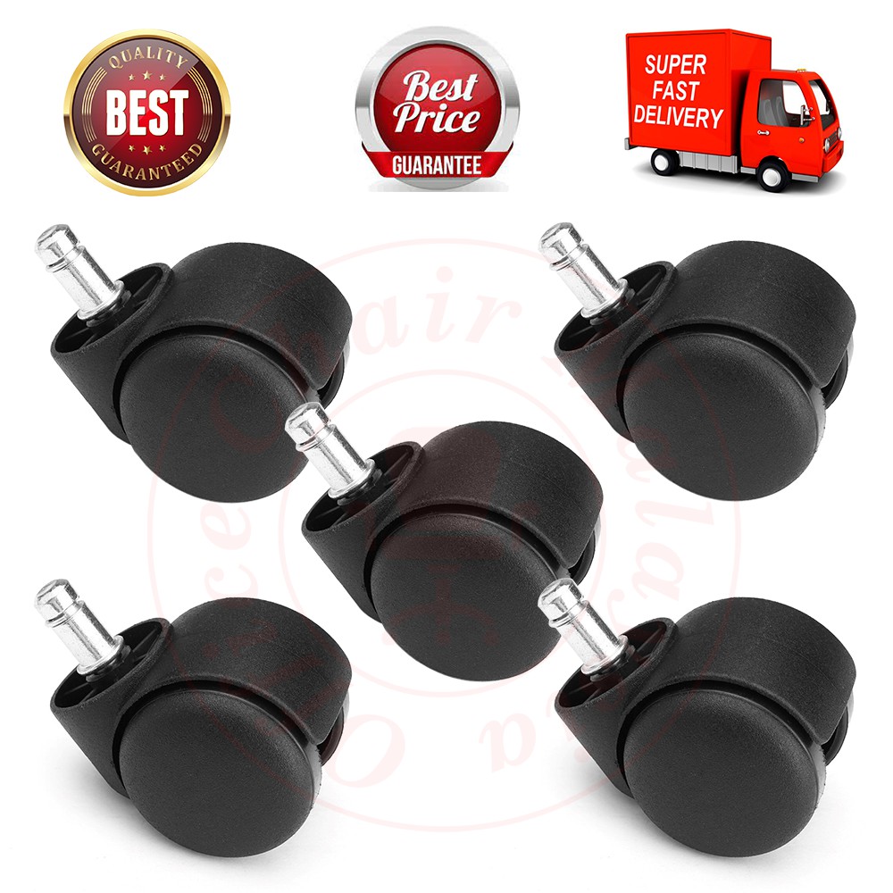 Office Chair Castor Wheels / Office Chair Roller / Office Chair Component / Replacement Part