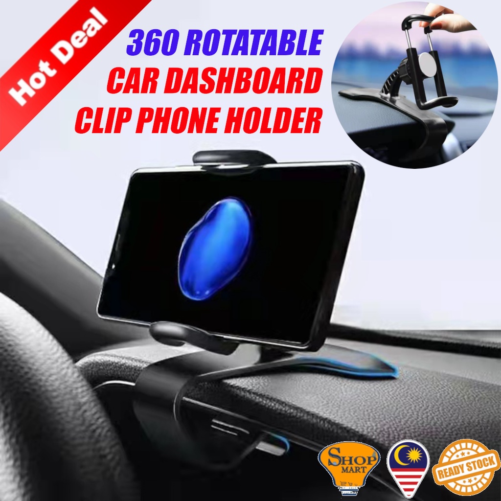 Car GPS Recorder Phone Holder Dashboard Clip On Cradle Phone Mount
