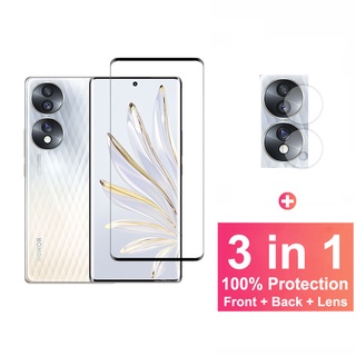 Relaxtoo For Honor X8a 2Pcs HD Front Screen Protector Glass Film