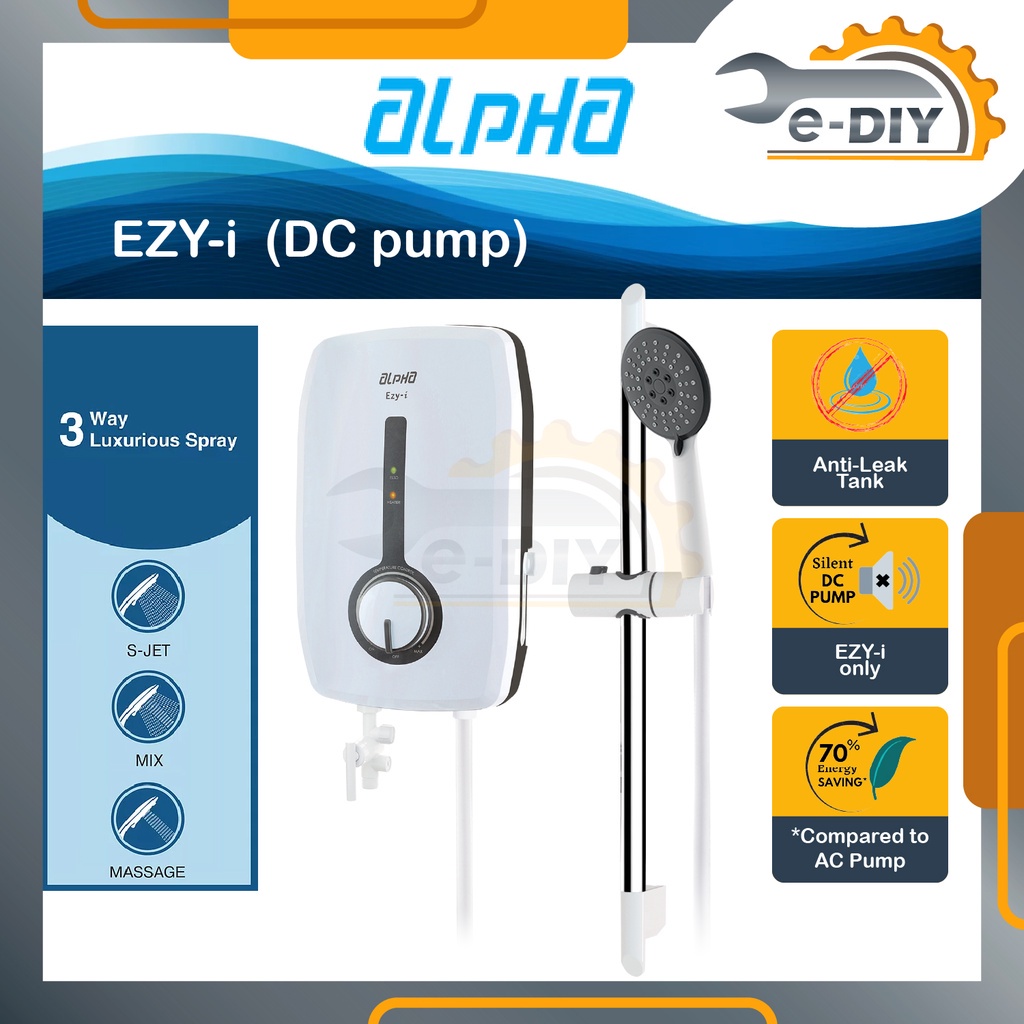 Alpha Water Heater With Pump Alpha EZYi Pemanas Air Mandi Heater
