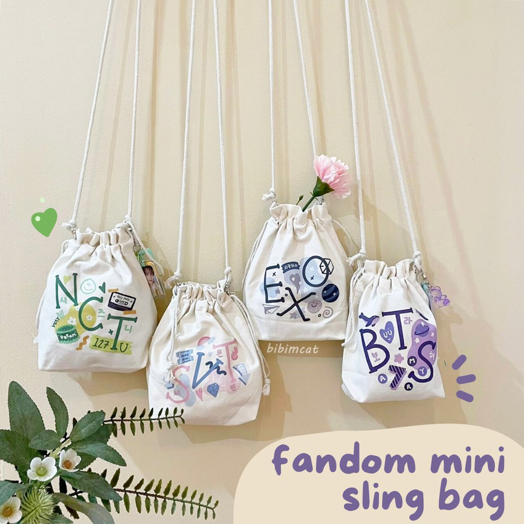 Fandom Mini Sling Bag / Street Bag Mini Sling Bag EXO NCT SVT (READY ...