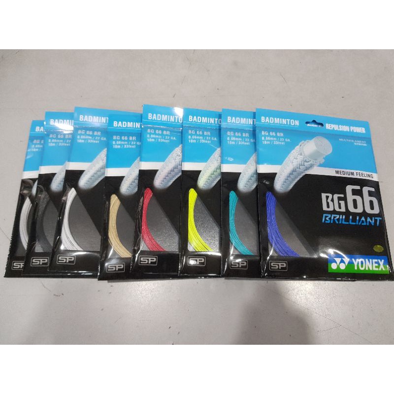 Yonex BG66 Brilliant / BG66BR badminton string (100% original) | Shopee ...