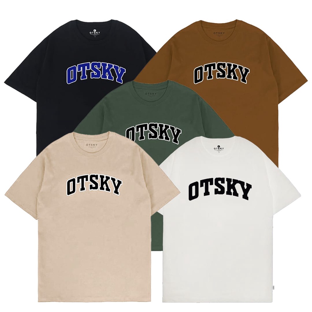 Otsky Men's T-shirt Basic Font Cotton Combed 24s (Q) | Shopee Malaysia