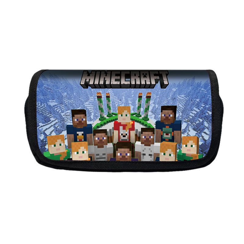 Pencil Box Roblox Game Minecraft Am0ng Us Kids Boy Stationary Pen Case