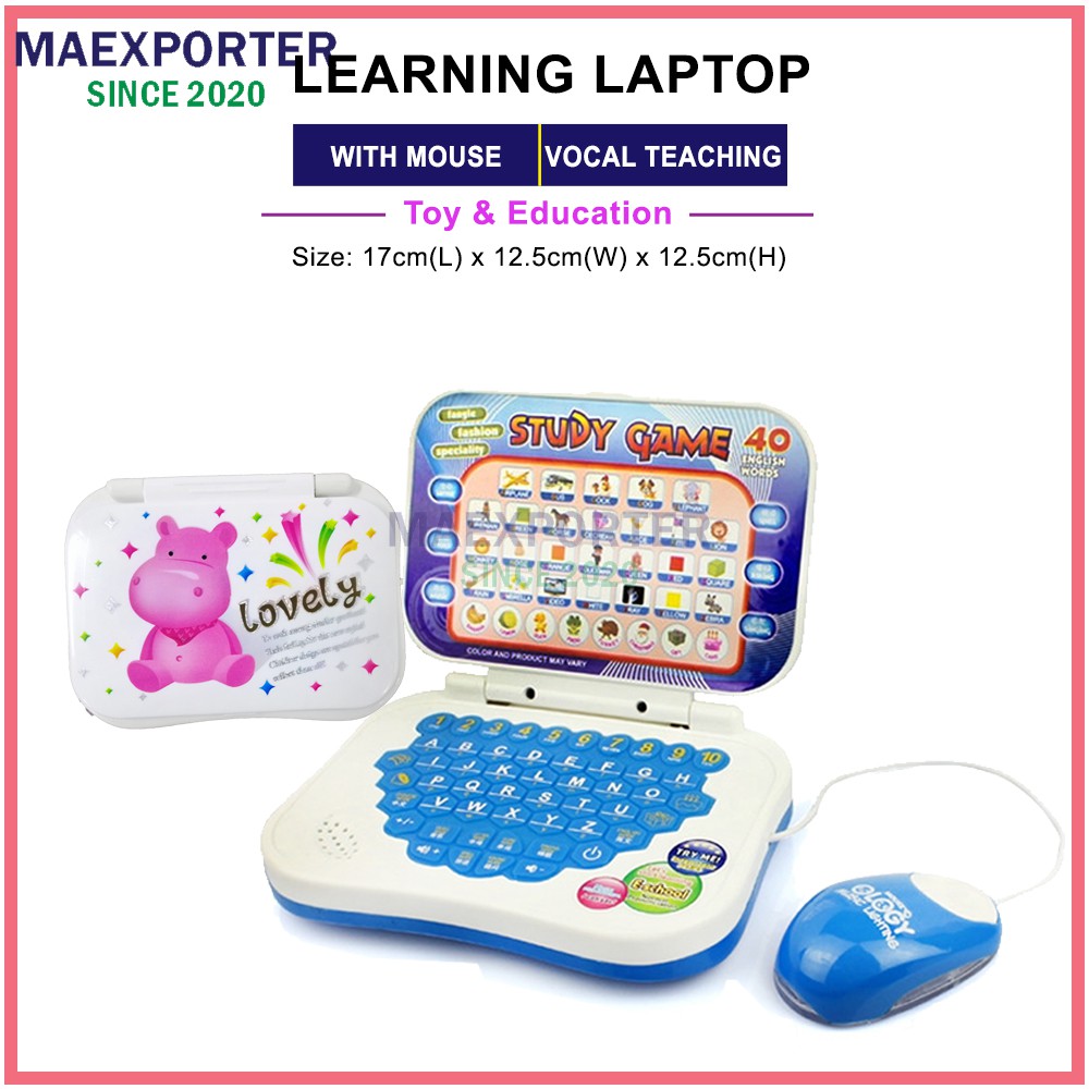 Electronic Learning Laptop With Mouse For Kids Laptop Pendidikan Awal ...