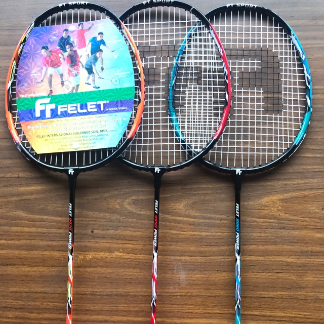 FELET SPEED RACQUET WITH STRING TIED& RUBBER GRIP 🌸 | Shopee Malaysia