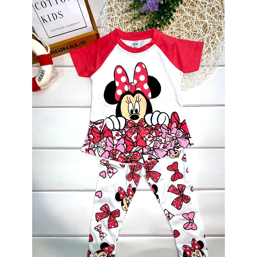 🔥Ready Stock🔥1-6Y Minnie Mouse Premium Kids Pyjamas Pajamas set Girl ...