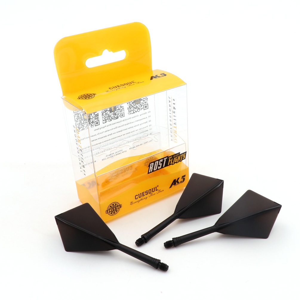 CUESOUL AK5 Integrated Dart Shaft & Flight Set – Slim Shape, Set Of 3 For Steel/Soft Tip