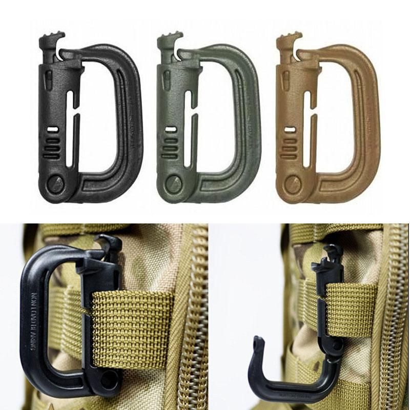 Coppia Moschettoni Tattici Coyote In ABS - Ganci Per Zaino E Attrezzatura MOLLE - Kombat UK - Foto 5