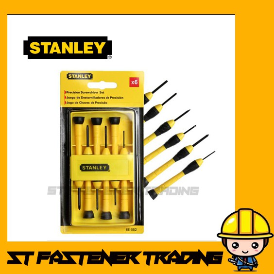 Stanley Original 66 052 6pcs Piece Precision Screwdriver Set Stht66052 Shopee Malaysia 1769