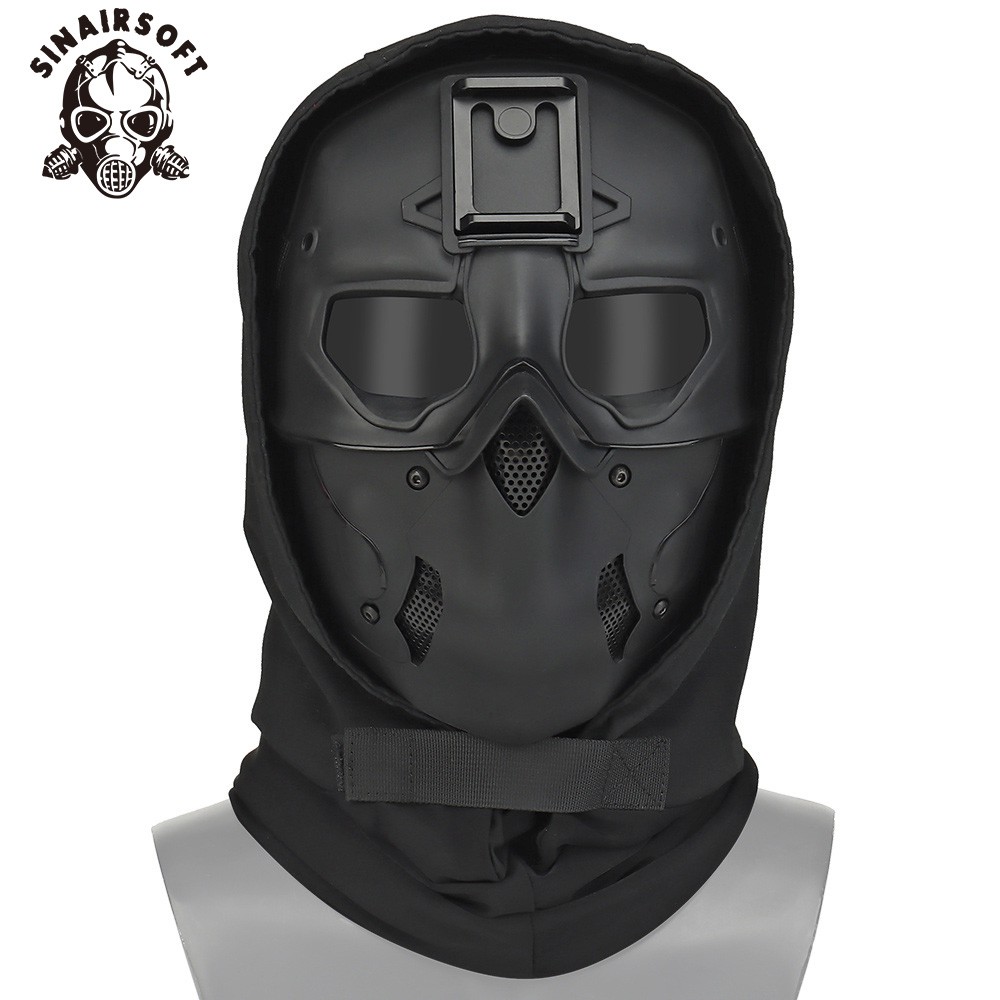 SINAIRSOFT Tactical Wild Mask Headgear Mask Combination Full Face ...