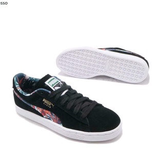 Puma suede hot sale floral black