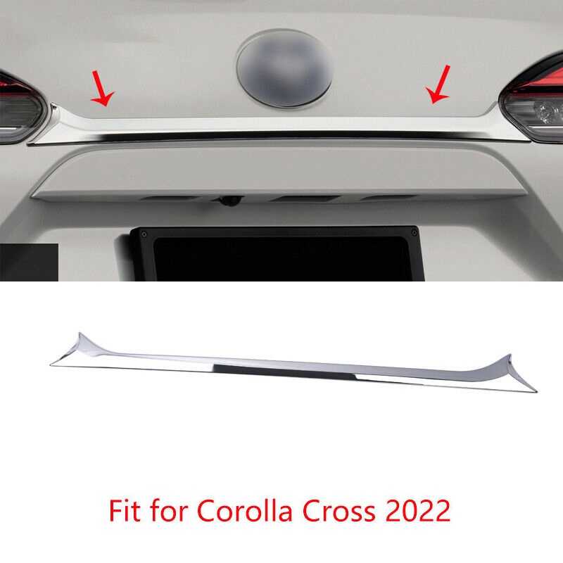 For Toyota Corolla Cross Chrome Rear Boot Door Trunk Lid