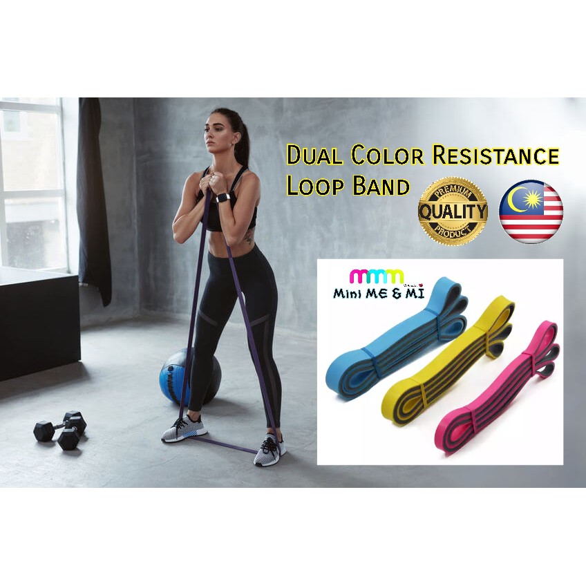 [Ready Stock] Dual Colors Resistance Loop Band - Tension / Yoga ...