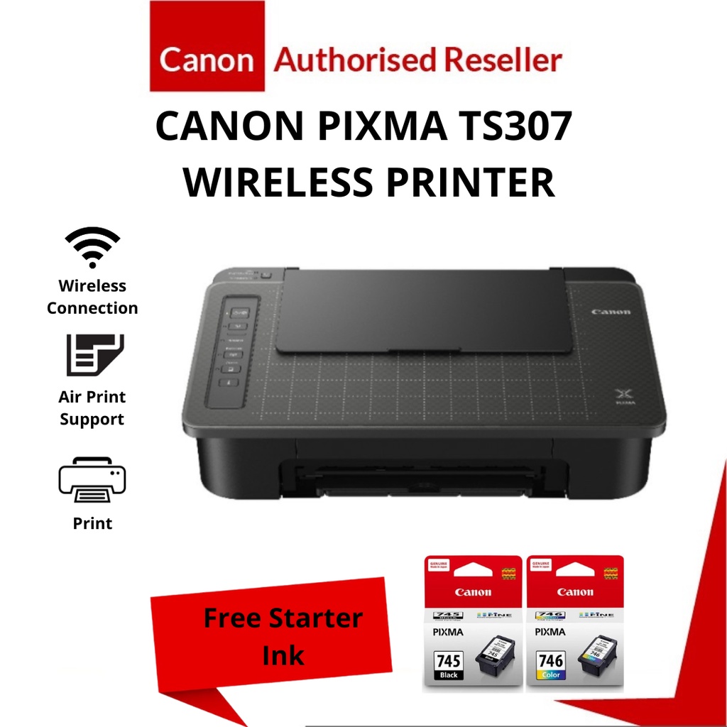 Canon PIXMA TS307 Wireless Single Function Home/Photo Printer Shopee Malaysia