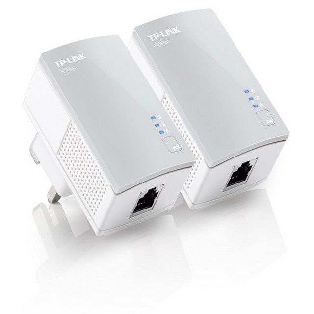 TPLink TLPA4010KIT AV600 Nano Powerline Adapter KIT (Twin Pack