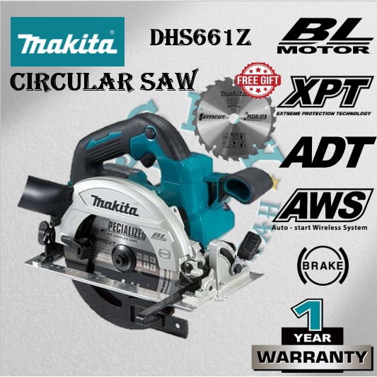 MAKITA DHS661RFJ DHS661Z DHS661 18V Brushless Cordless Circular