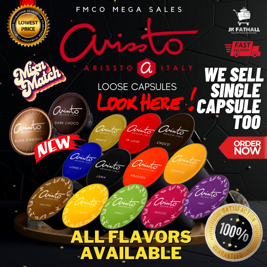 Arissto Coffee Capsules Italy Malaysia Loose Capsules Coffee MEGASALES SALES Pods Ready Stock
