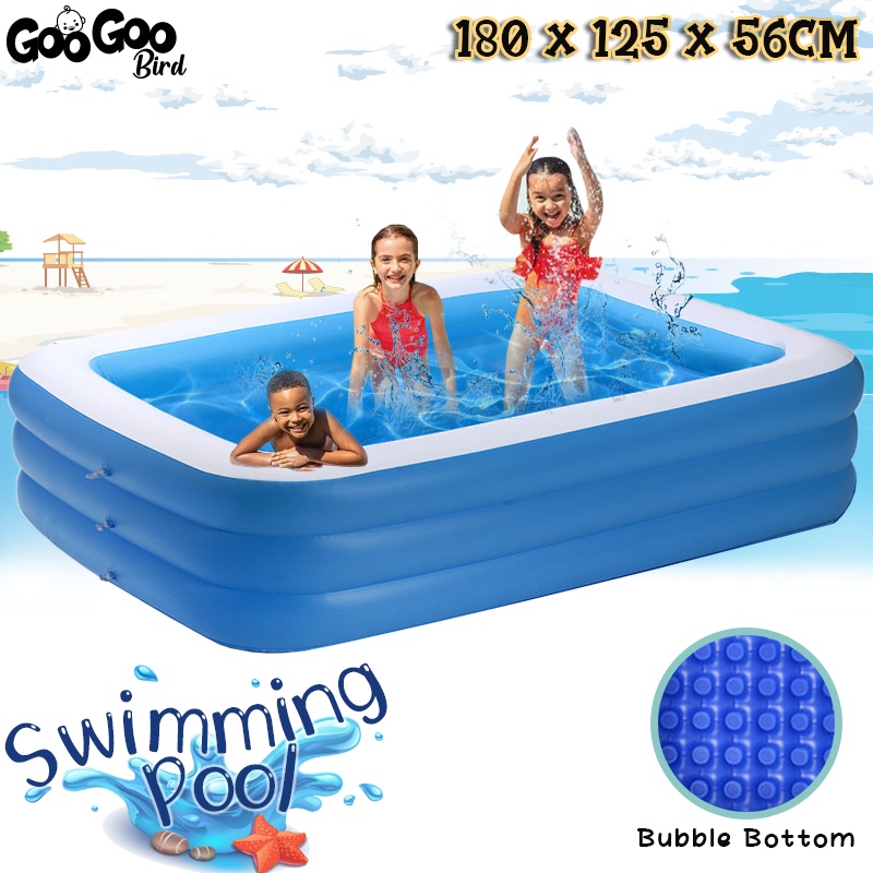 GooGoo Bird 7 Sizes Inflatable Swimming Pool Extra Large Rectangle Kids ...