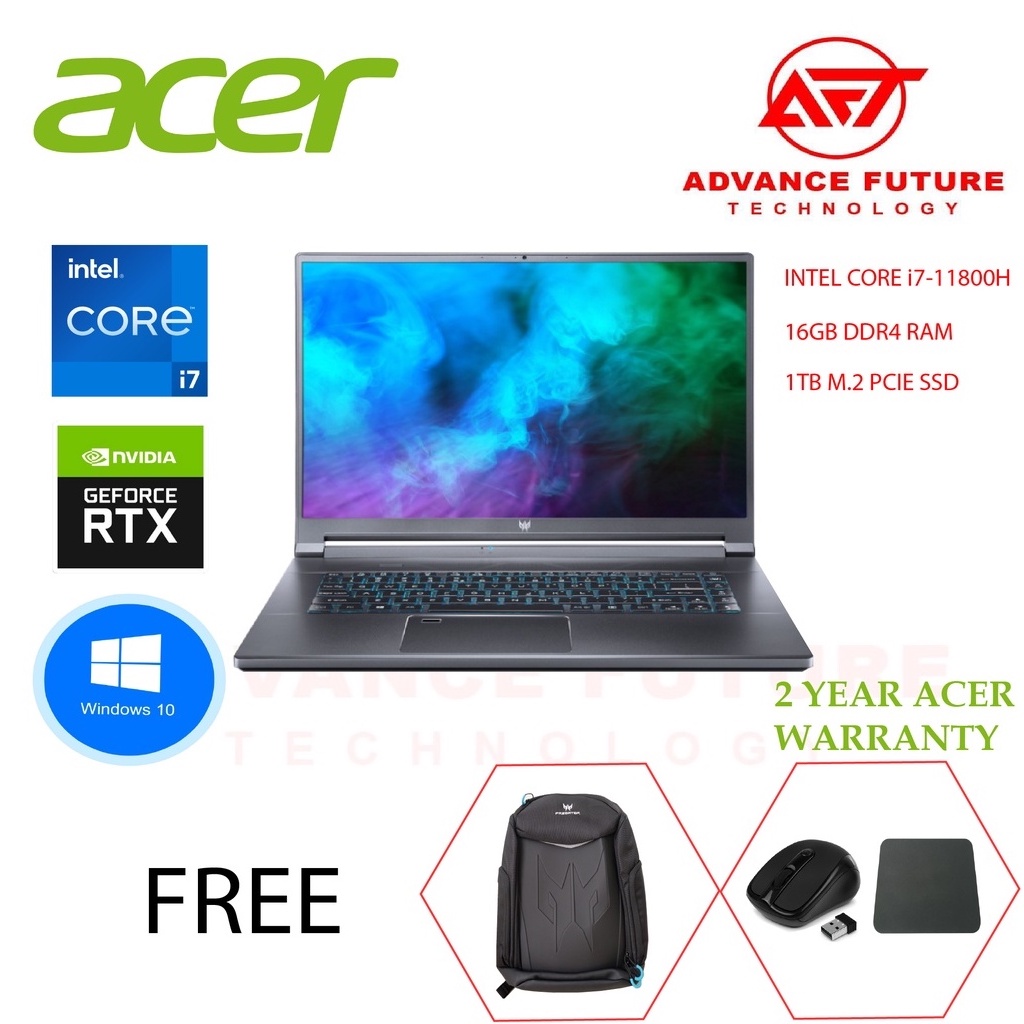 Acer Predator Triton 500 Se Pt516 51s 70nf 16 Qhd 165hz Gaming Laptop I7 11800h 16gb 1tb 5470