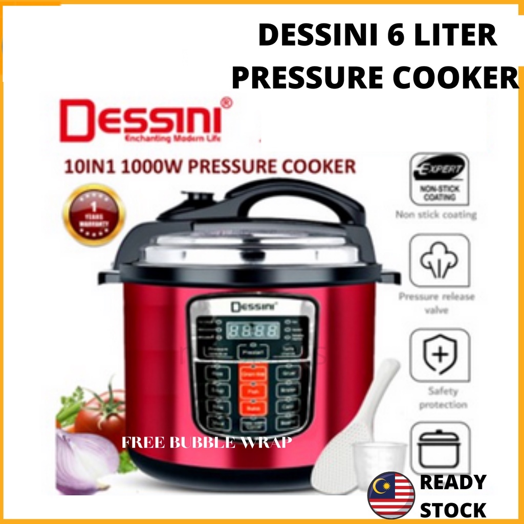 Dessini Original 6L Electric Digital Pressure Cooker Rice Periuk ...