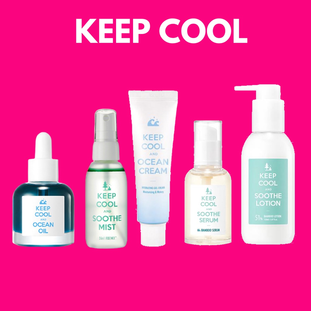 KEEP COOL Bamboo Lotion 100ml Cream 50ml Soothe Fixence Mist | Shopee ...