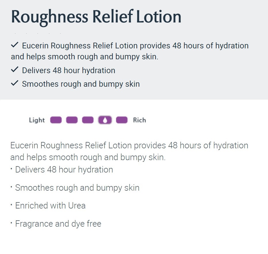 EUCERIN Roughness Relief Lotion 500ml for Extremely Dry, Rough, Bumpy ...