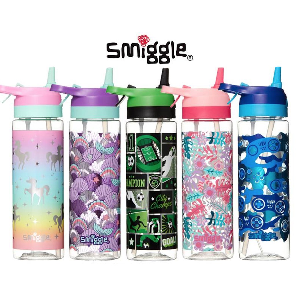 Smiggle Viva Spritz Flip Spout Drink Bottle 700ml Girls Boys | Shopee ...