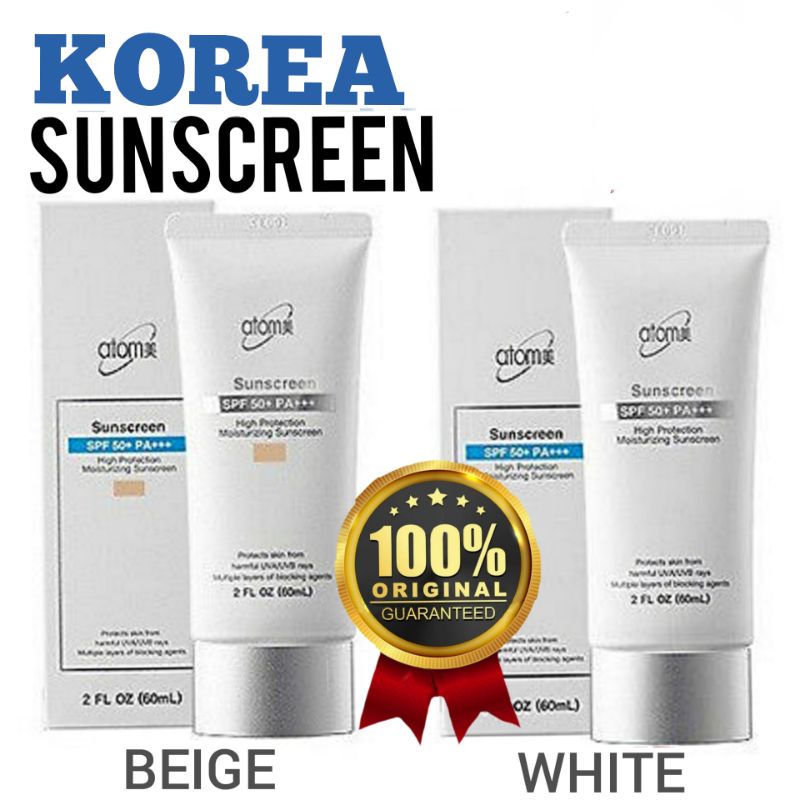 💥READY STOCK💥 Korea Atomy Sunscreen Sunblock SPF 50(Beige/White Color