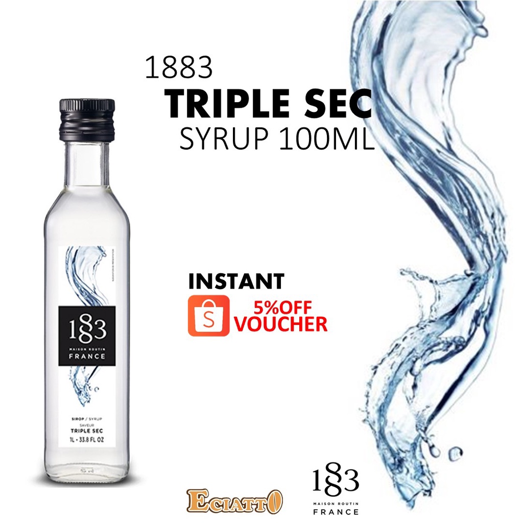 1883 MAISON ROUTIN 1883 100ML & 200ML Triple Sec Syrup Cordial Syrup