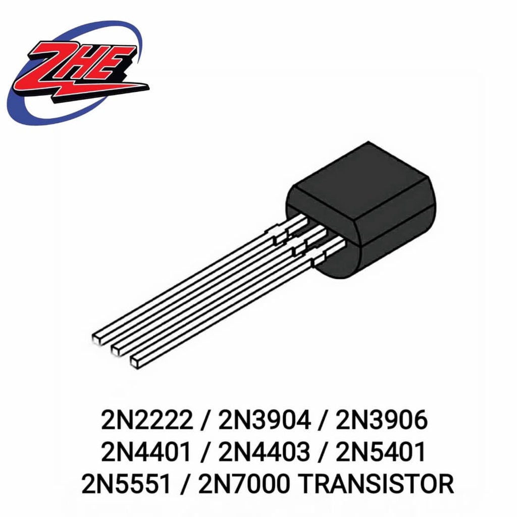 2N2222 2N3904 2N3906 2N4401 2N4403 TRANSISTOR 2N5401 2N5551 2N7000 ...