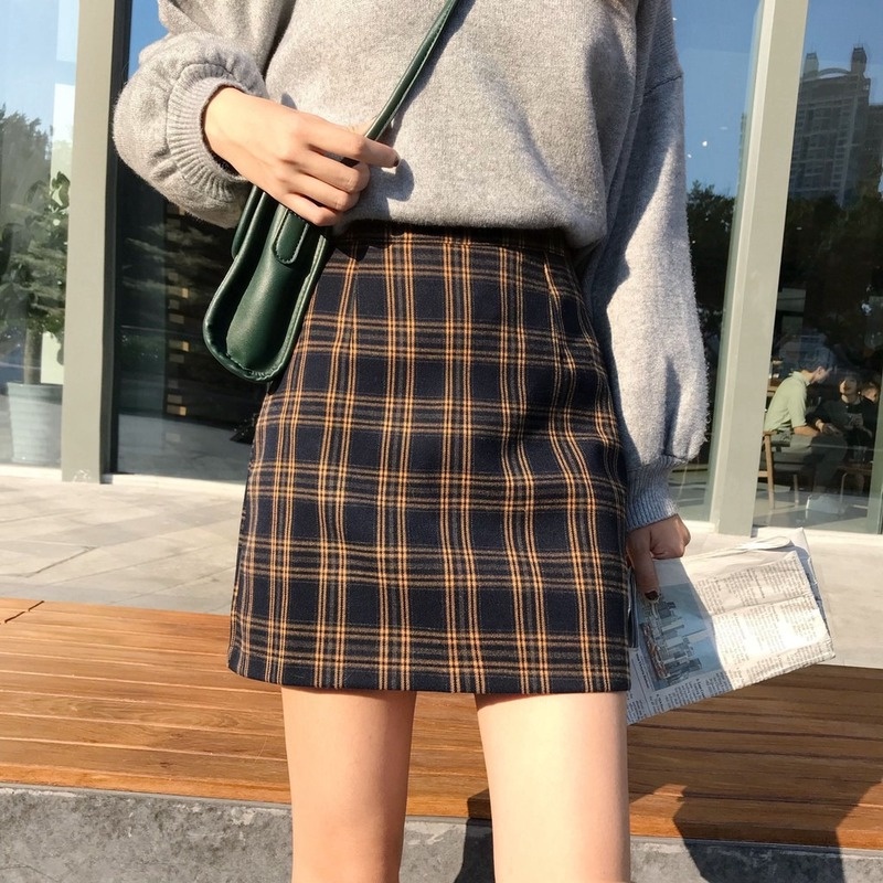 純正アウトレット ka na ta 45 skirt yellow black スリットスカート