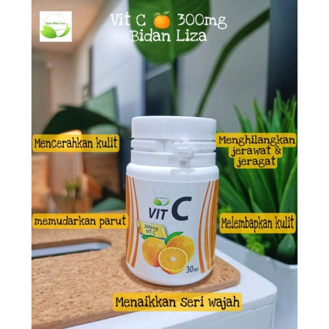 VIT C murah 300mg 30 kapsul by bidan liza | Shopee Malaysia