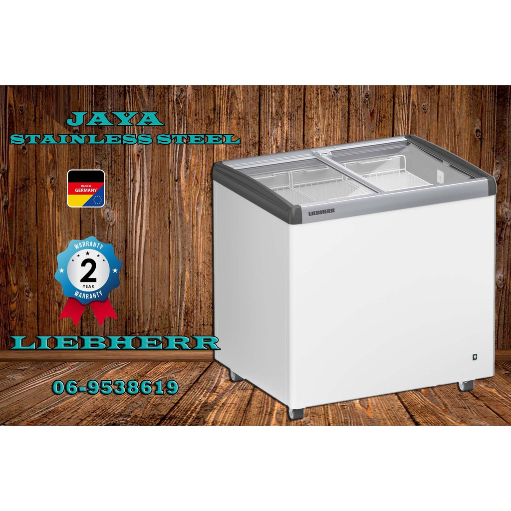 (JAYA FREEZER) LIEBHERR Chest Freezer Flat Glass Sliding Door EFE