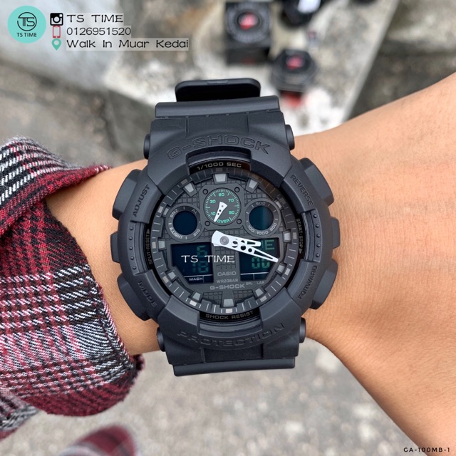 Casio G SHOCK Military Black GA 100MB 1 GA 100MB 1A